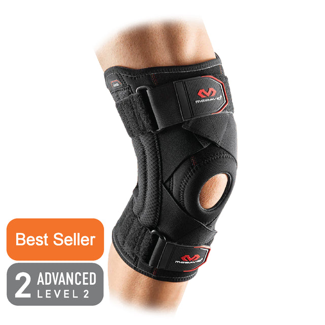 425 | Double Spring Steel Core Donut knee cover, upper and lower straps, cross straps