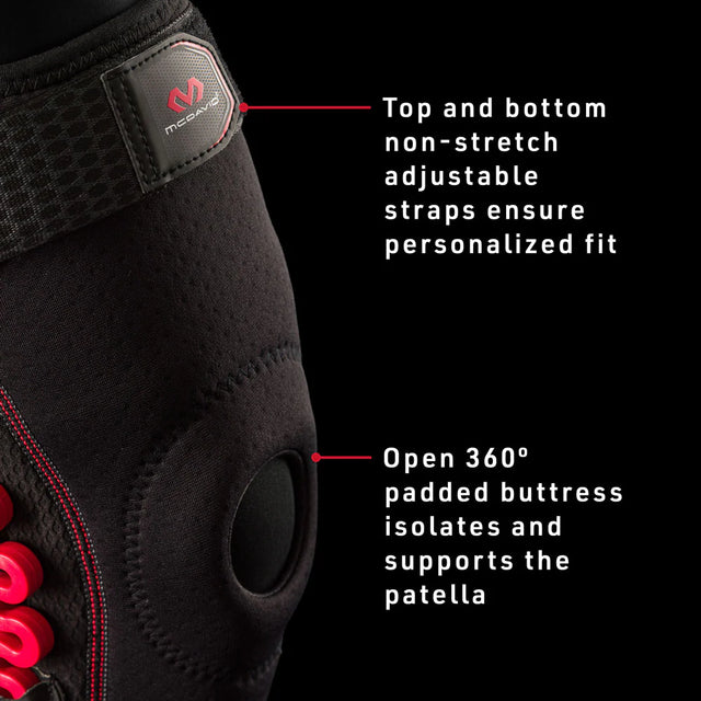 429X | Parallel Hinge Axis Donut knee cover, upper and lower straps, cross straps