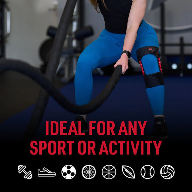 429X | Parallel Hinge Axis Donut knee cover, upper and lower straps, cross straps