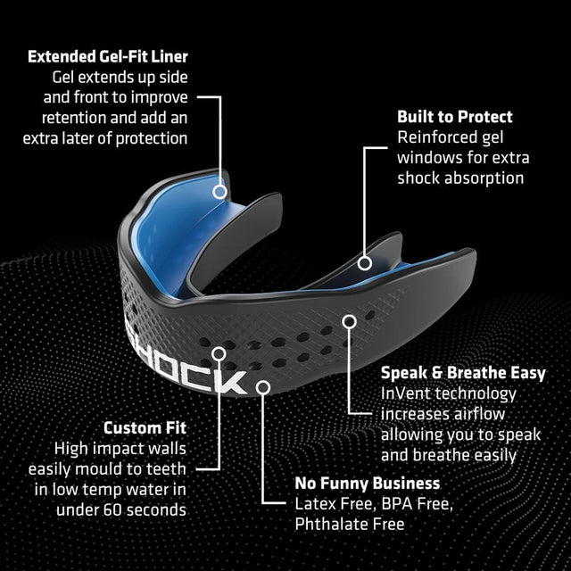 Shock Doctor | SuperFit Power | ฟันยางกีฬา รุ่นบางสบายหายใจง่าย