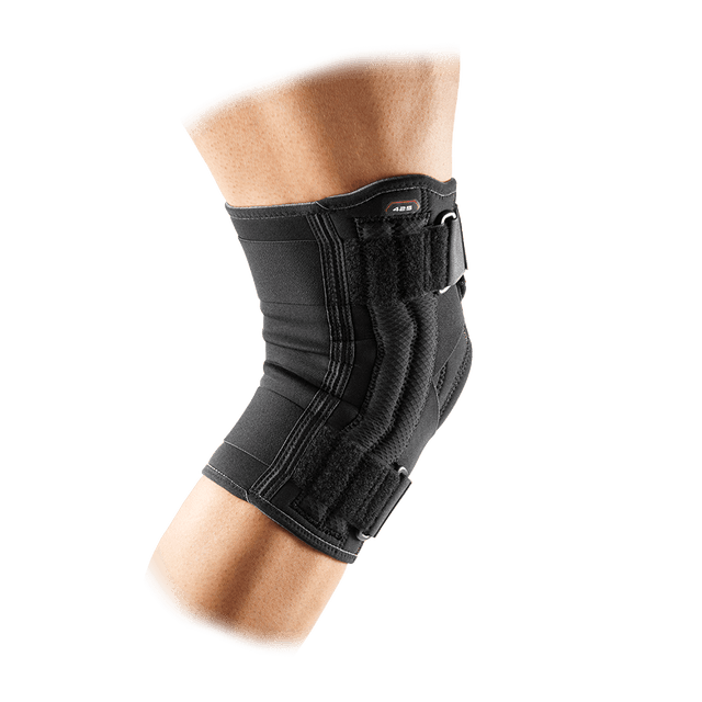 425 | แกนเหล็กสปริงคู่ โดนัทครอบเข่า สายรัดบนล่าง สายรัดไขว้ - MCDAVID