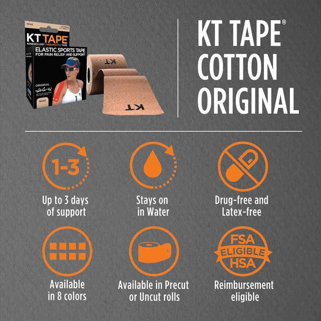 KT TAPE Original Cotton | รุ่นเบสิก ผ้าคอตตอน
